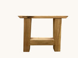 H-Design Tischgestell massiv Eiche 2er Set