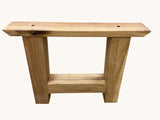 H-Design Tischgestell massiv Eiche 2er Set