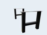 H-Design Tischgestell massiv Stahl 2er Set