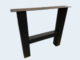 H-Design Tischgestell massiv Stahl 2er Set