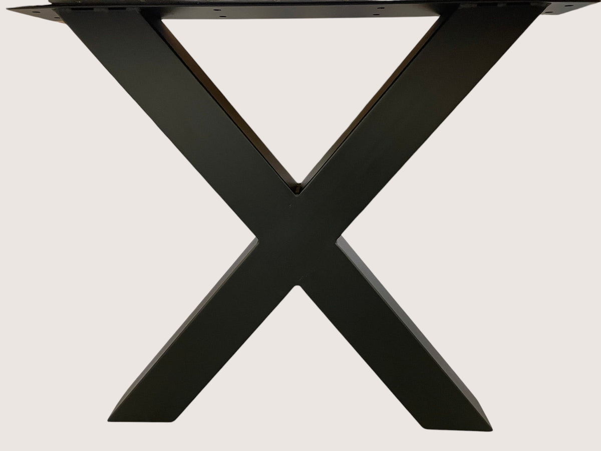 X-Design Tischgestell massiv Stahl 2er Set