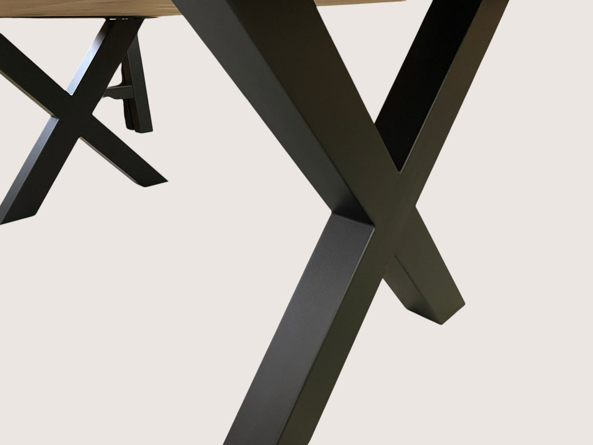 X-Design Tischgestell massiv Stahl 2er Set
