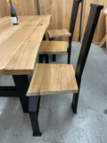 Designerstuhl Stahl schwarz gepulvert Straight Design