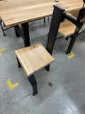 Designerstuhl Stahl schwarz gepulvert Straight Design
