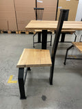 Designerstuhl Stahl schwarz gepulvert Straight Design