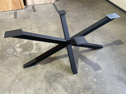 Tischgestell Spider Design Stahl pulverbeschichtet